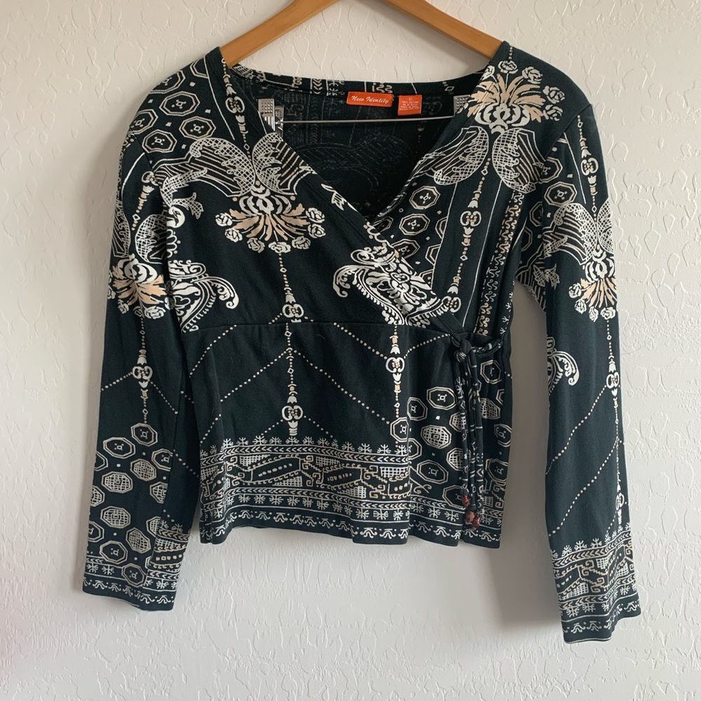 New Identity Black Patterned Shirt